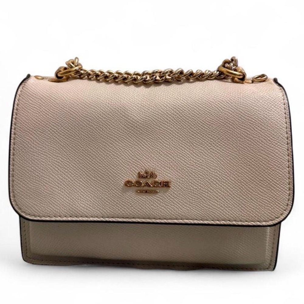 Coach Cream Leather Shoulder Bag